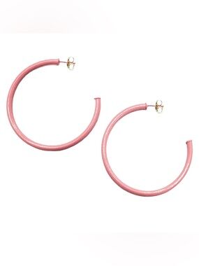 Sheila Fajl Everybody's Favorite Hoop Earrings In Painted Pink